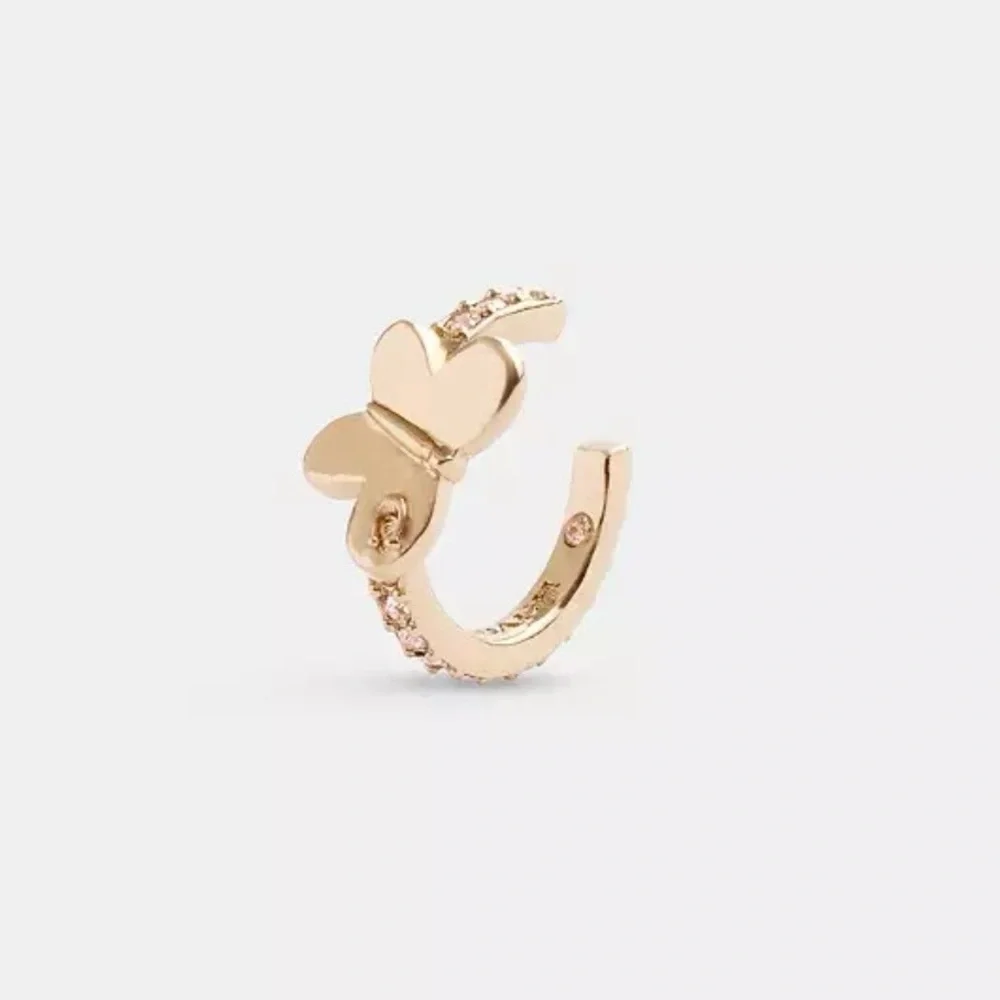 NWT Coach Pave Butterfly Ear Cuff - Picture 2 of 16